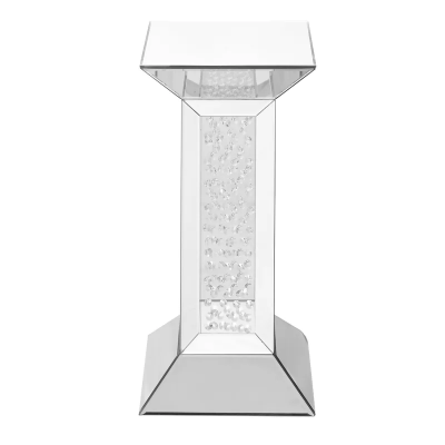 High quality simple crystal decorate living room mirror side table