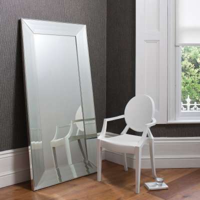 Modern simple rectangular floor mirror