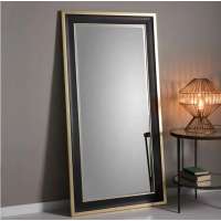 Modern  Luxury Large rectangle frame home  floor leaner Mirror